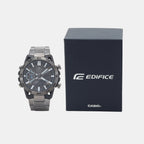 Edifice Men Quartz Black Dial Analog-Digital Stainless Steel Watch ED565
