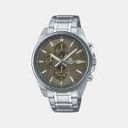 Edifice Men Quartz Brown Dial Chronograph Stainless Steel Watch ED572