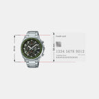 Edifice Men Quartz Green Dial Chronograph Stainless Steel Watch ED573