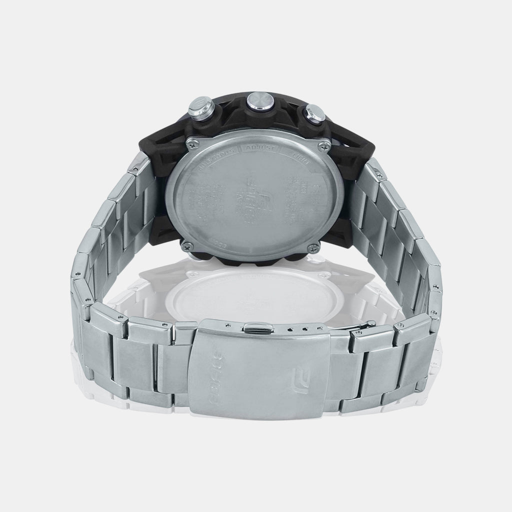 Edifice Men Quartz Black Dial Analog-Digital Stainless Steel Watch ED575