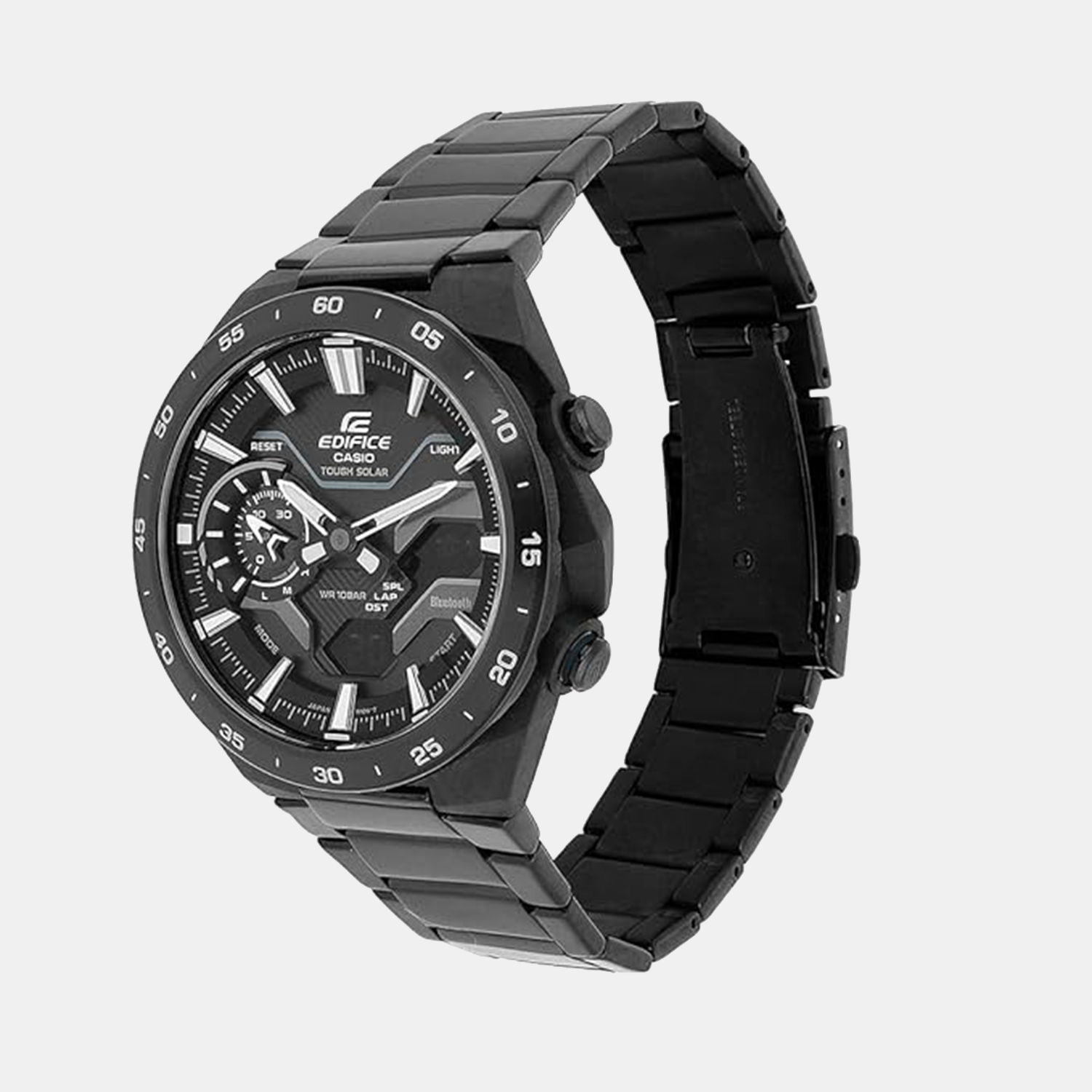Edifice Men Quartz Black Dial Analog-Digital Stainless Steel Watch ED589