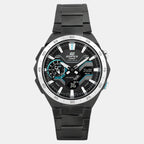 Edifice Men Quartz Black Dial Analog-Digital Stainless Steel Watch ED590