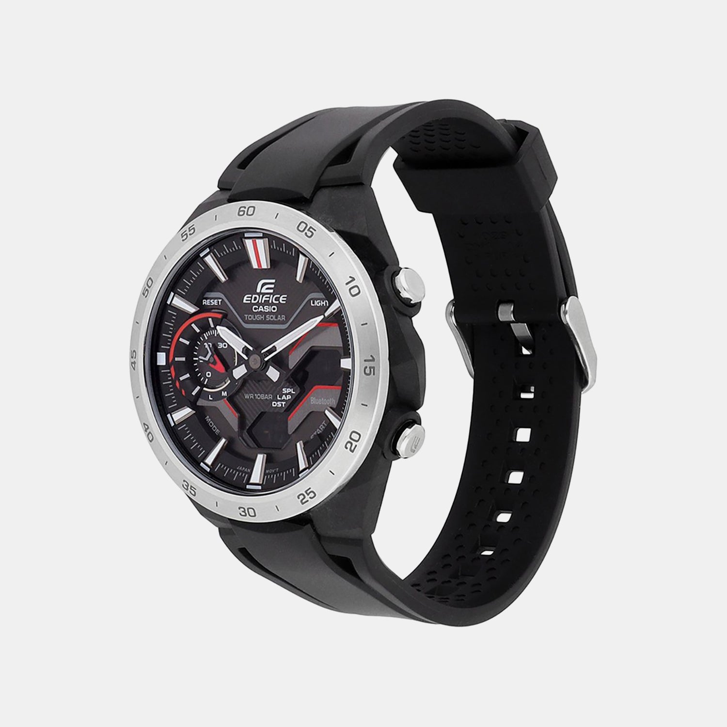 Edifice Men Quartz Black Dial Analog-Digital Resin Watch ED591
