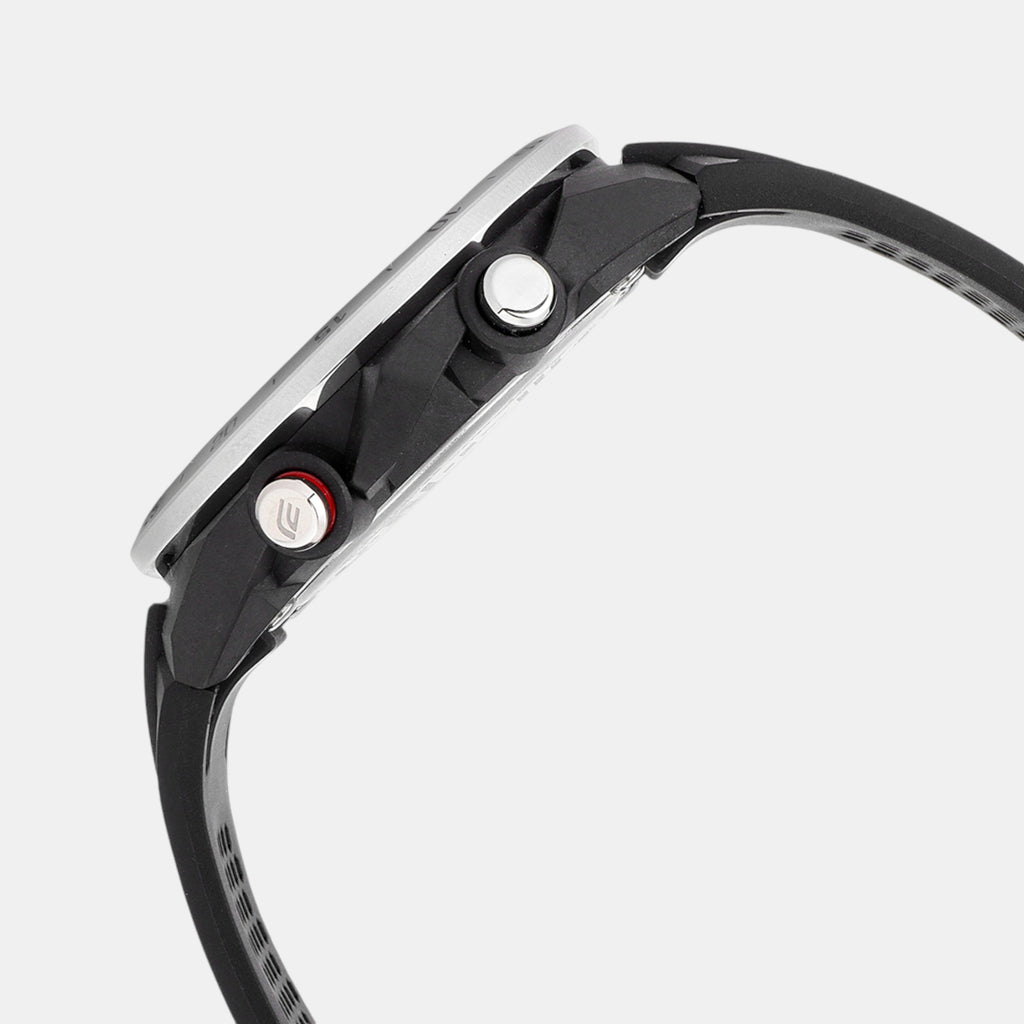 Edifice Men Quartz Black Dial Analog-Digital Resin Watch ED591