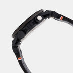 Edifice Men Quartz Black Dial Analog-Digital Leather Watch ED592