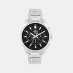 Edifice Men Quartz Black Dial Chronograph Stainless Steel Watch ED596