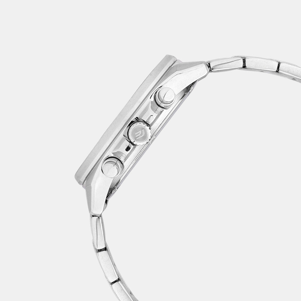 Edifice Men Quartz Black Dial Analog Stainless Steel Watch ED596