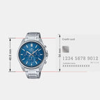 Edifice Men Quartz Blue Dial Chronograph Stainless Steel Watch ED597