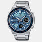 Edifice Men Quartz Blue Dial Analog-Digital Stainless Steel Watch ED599