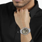 Edifice Men Quartz Brown Dial Analog-Digital Stainless Steel Watch ED600