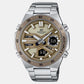 Edifice Men Quartz Brown Dial Analog-Digital Stainless Steel Watch ED600