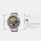 Edifice Men Quartz Brown Dial Analog-Digital Stainless Steel Watch ED600