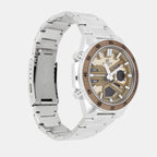 Edifice Men Quartz Brown Dial Analog-Digital Stainless Steel Watch ED600