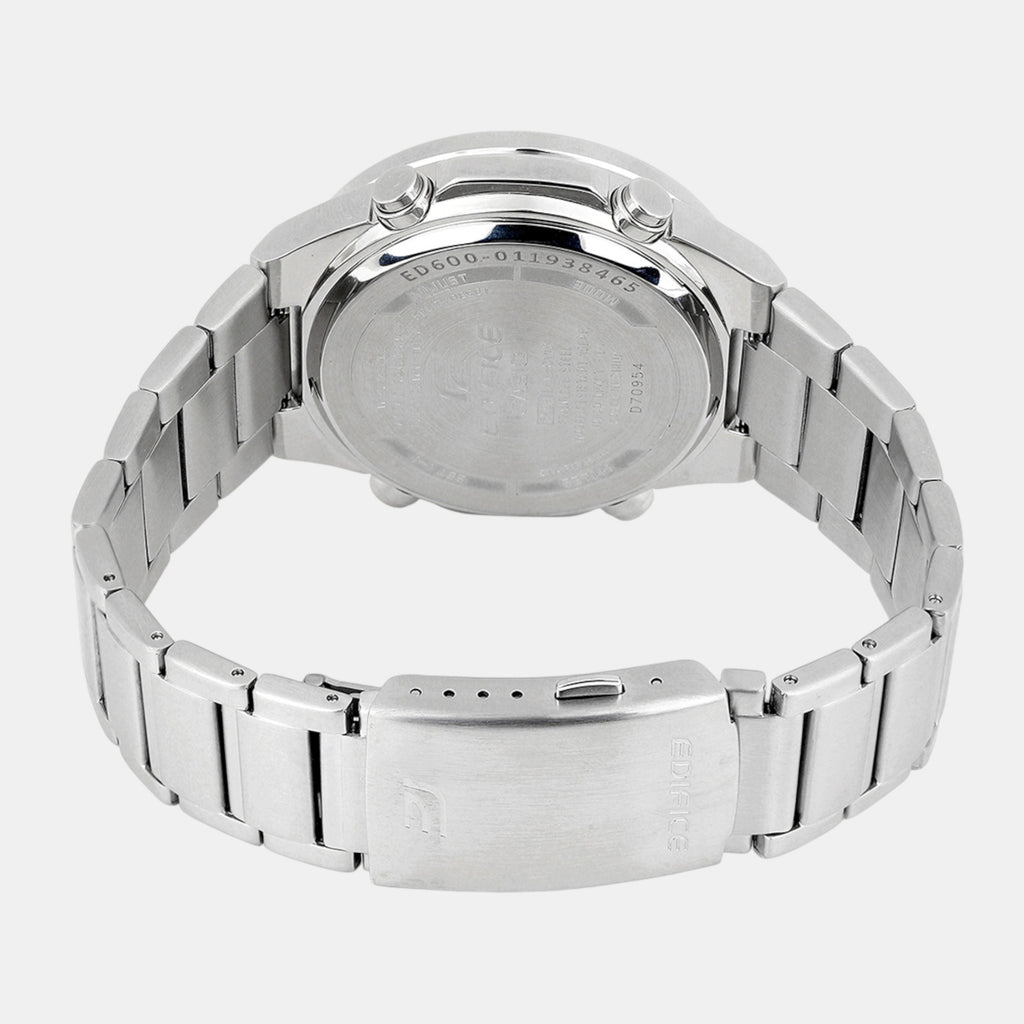 Edifice Men Quartz Brown Dial Analog-Digital Stainless Steel Watch ED600