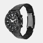 Edifice Men Quartz Black Dial Analog-Digital Stainless Steel Watch ED601
