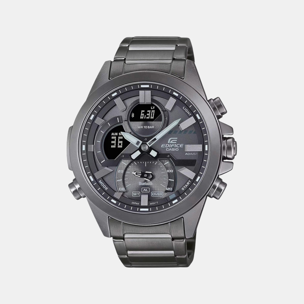 Edifice Men Quartz Grey Dial Chronograph Resin Watch ED605