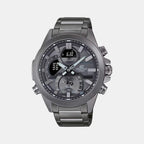 Edifice Men Quartz Grey Dial Chronograph Resin Watch ED605