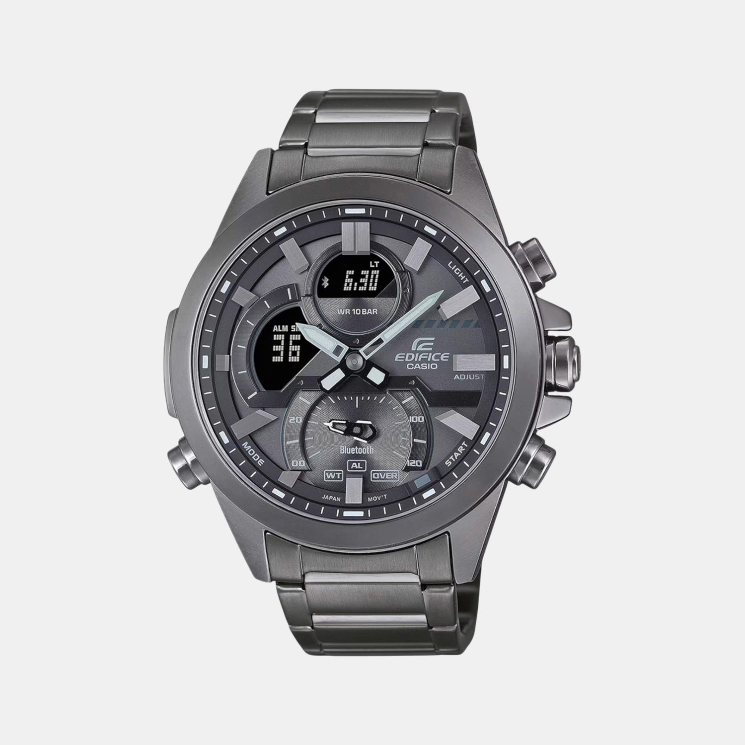 Edifice Men Quartz Grey Dial Chronograph Resin Watch ED605