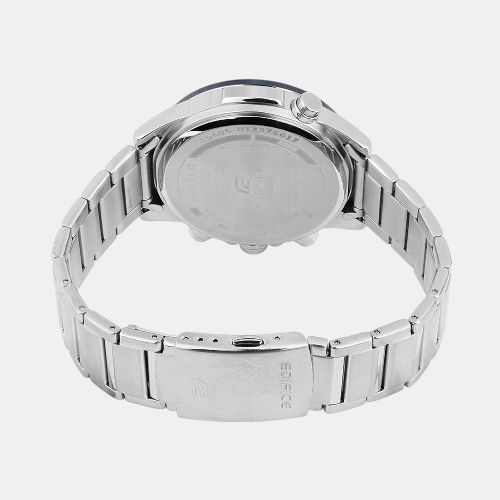 Edifice Men Quartz Black Dial Analog-Digital Resin Watch ED606