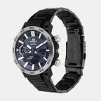 Edifice Men Quartz Black Dial Analog-Digital Stainless Steel Watch ED609