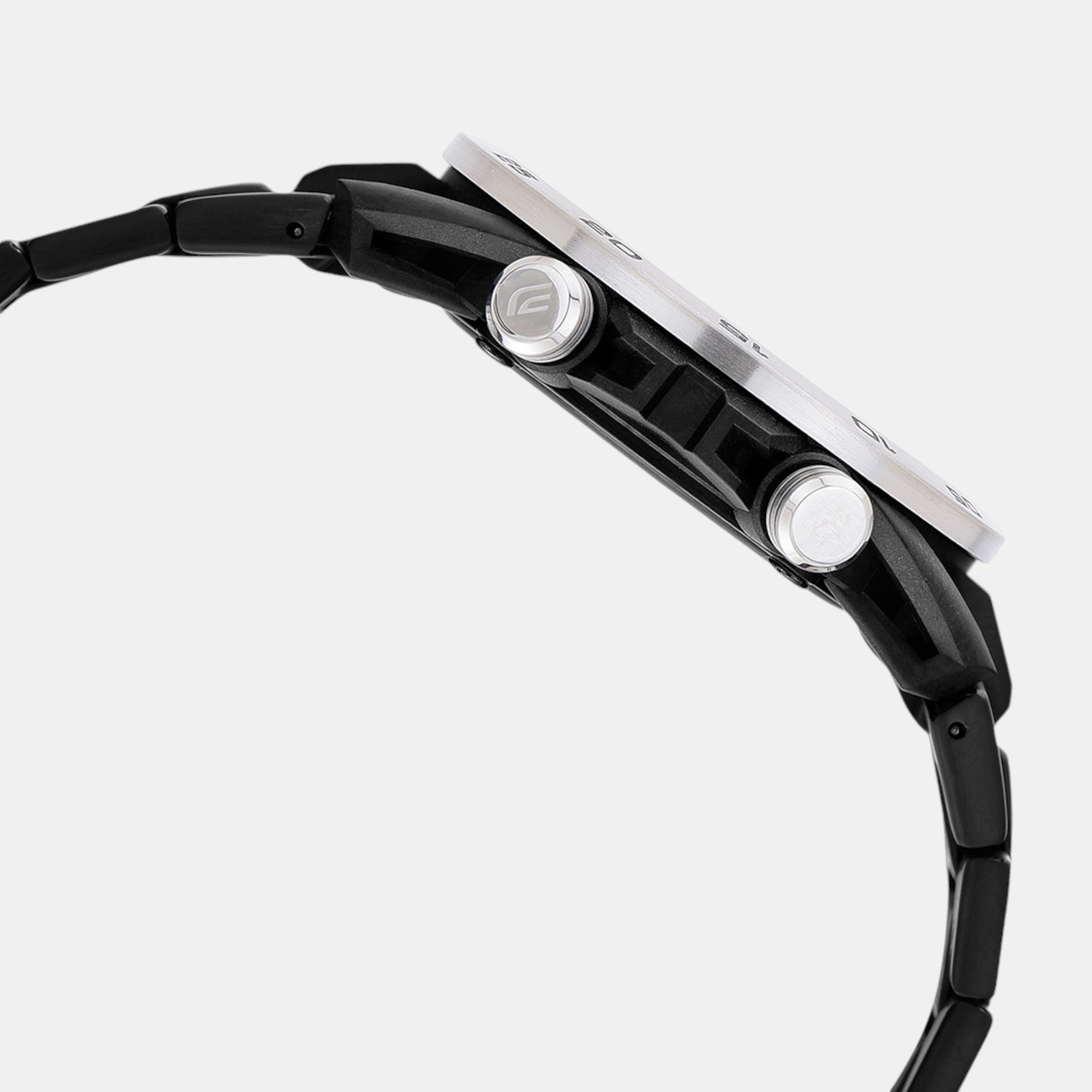 Edifice Men Quartz Black Dial Analog-Digital Stainless Steel Watch ED609