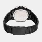 Edifice Men Quartz Black Dial Analog-Digital Stainless Steel Watch ED609