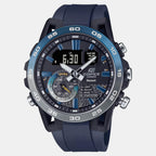 Edifice Men Quartz Black Dial Analog-Digital Resin Watch ED612