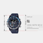 Edifice Men Quartz Black Dial Analog-Digital Resin Watch ED612