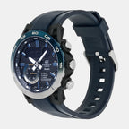 Edifice Men Quartz Black Dial Analog-Digital Resin Watch ED612