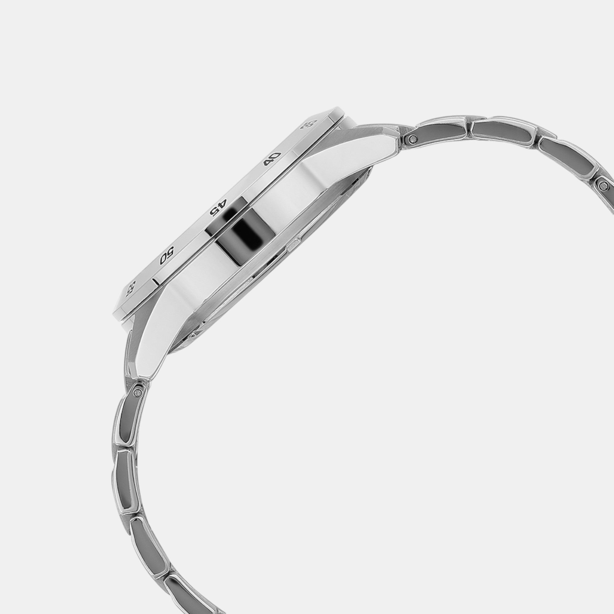 Edifice Men Quartz Grayish Blue Dial Multi-Function Stainless Steel Watch ED613