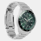 Edifice Men Quartz Green Dial Chronograph Stainless Steel Watch ED614