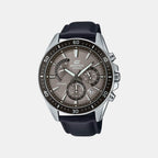Edifice Men Quartz Brown Dial Chronograph Leather Watch ED616