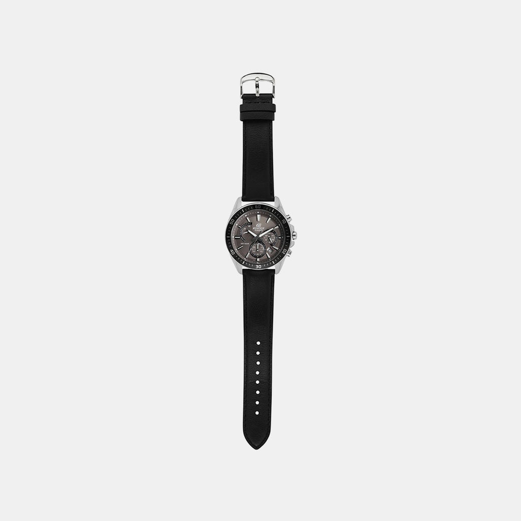 Edifice Men Quartz Brown Dial Chronograph Leather Watch ED616