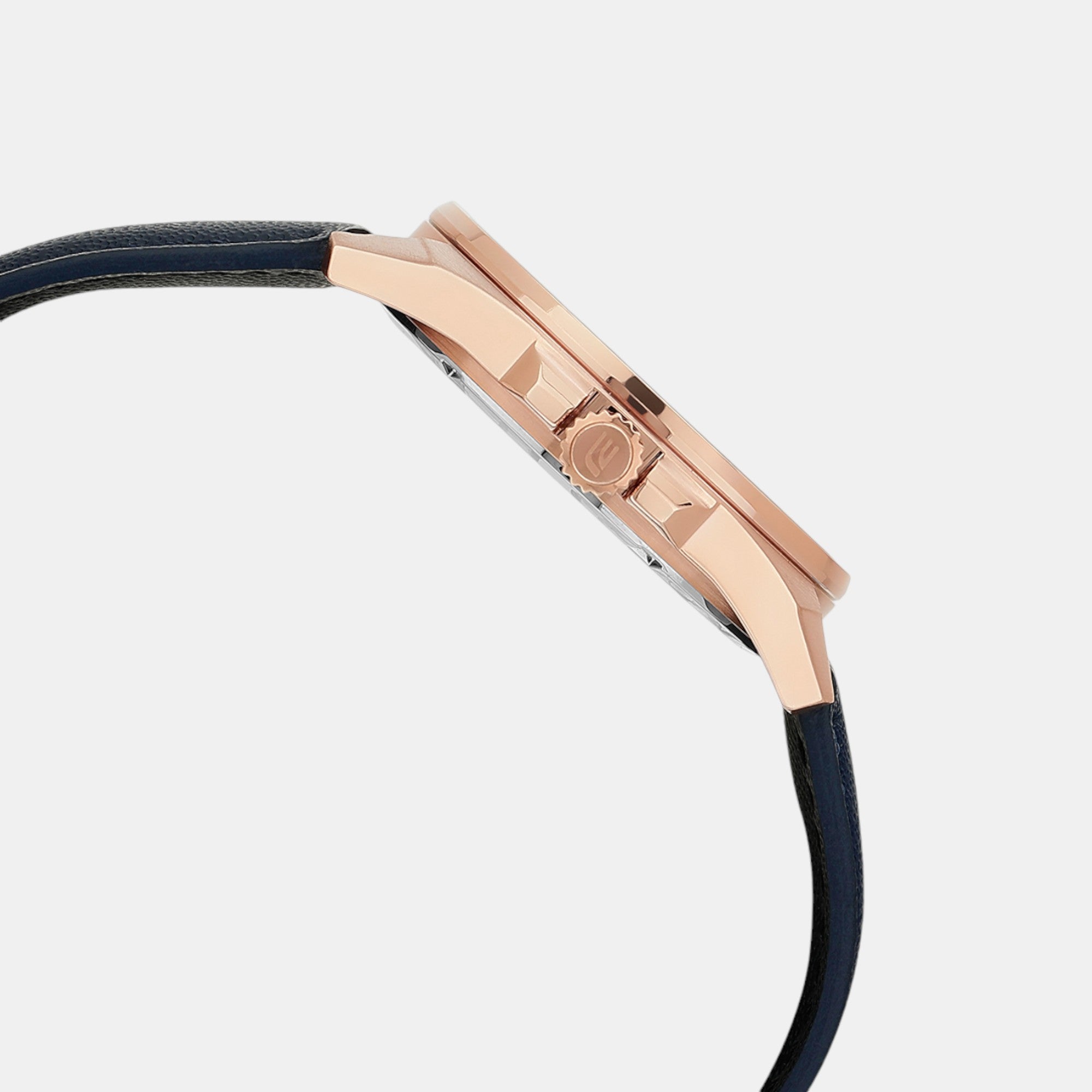 Edifice Men Quartz Navy Blue Dial Analog Leather Watch ED617