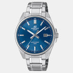 Edifice Men Quartz Blue Dial Analog Stainless Steel Watch ED619