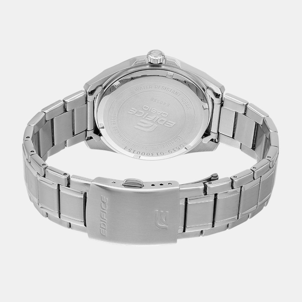 Edifice Men Quartz Blue Dial Analog Stainless Steel Watch ED619