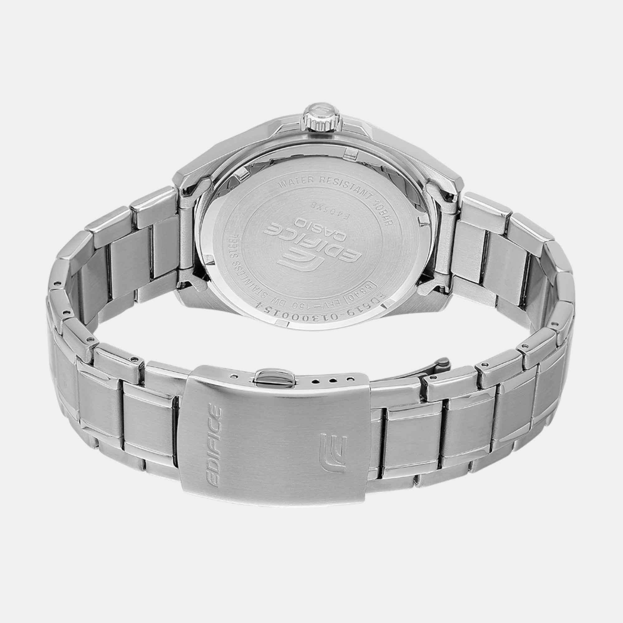 Edifice Men Quartz Blue Dial Analog Stainless Steel Watch ED619