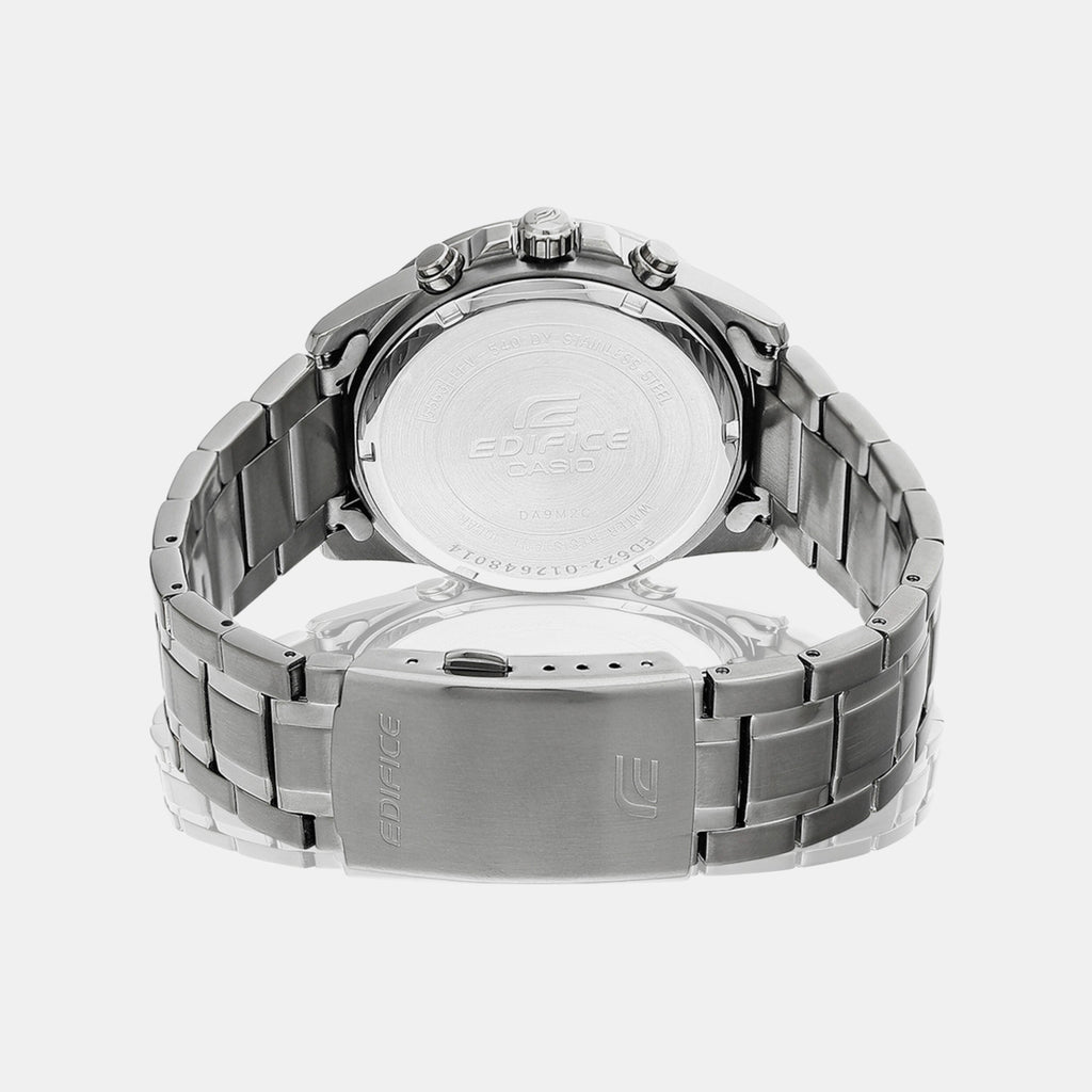 Edifice Men Quartz Grey Dial Chronograph Stainless Steel Watch ED622