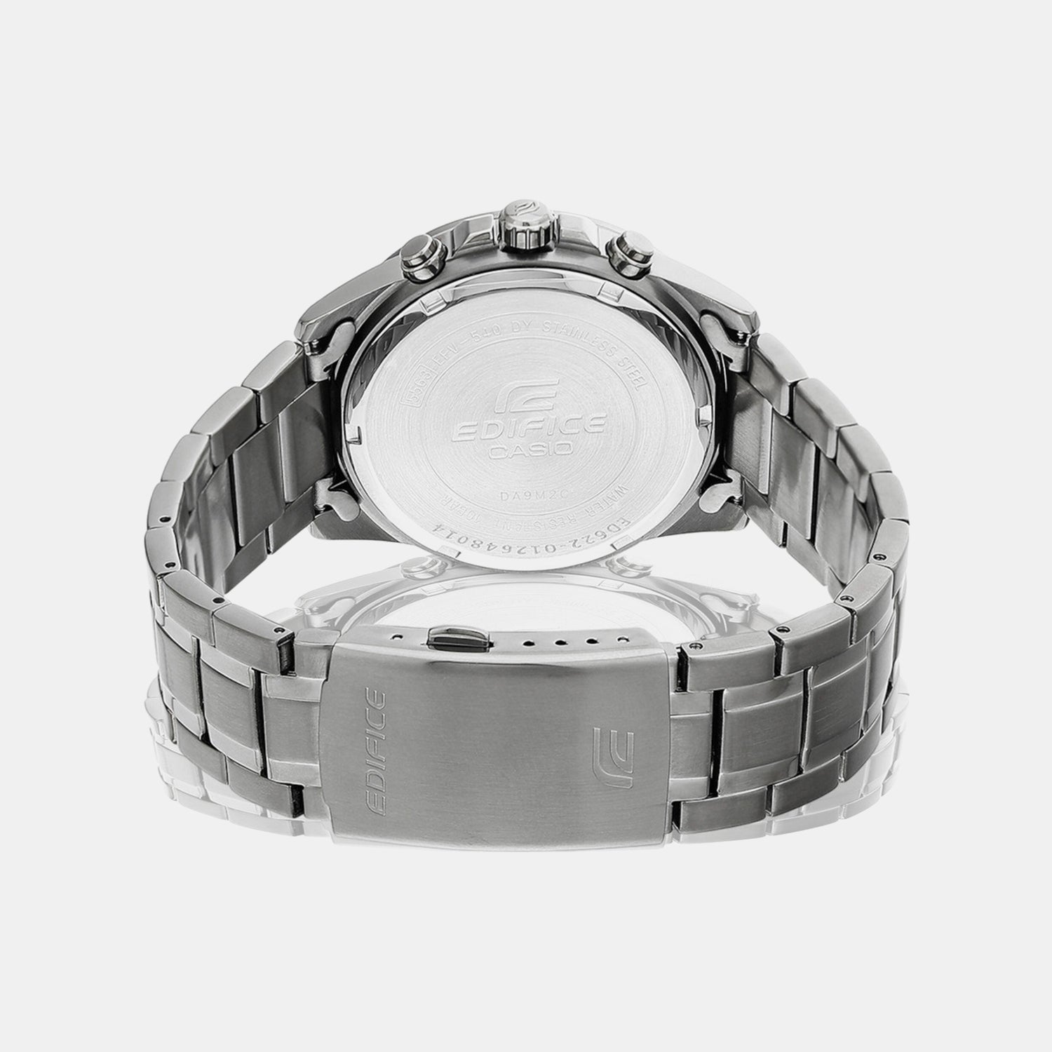 Edifice Men Quartz Grey Dial Chronograph Stainless Steel Watch ED622