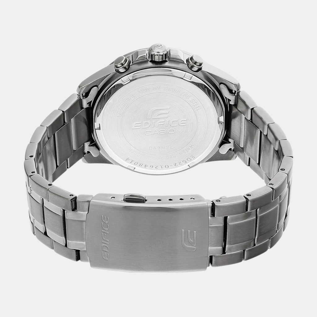 Edifice Men Quartz Grey Dial Chronograph Stainless Steel Watch ED622