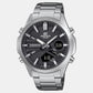 Edifice Men Quartz Black Dial Analog-Digital Stainless Steel Watch ED624