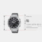 Edifice Men Quartz Black Dial Analog-Digital Stainless Steel Watch ED624