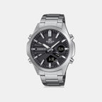 Edifice Men Quartz Black Dial Analog-Digital Stainless Steel Watch ED624