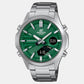 Edifice Men Quartz Green Dial Analog-Digital Stainless Steel Watch ED626