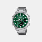 Edifice Men Quartz Green Dial Analog-Digital Stainless Steel Watch ED626