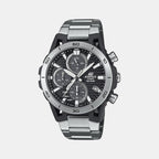 Edifice Men Quartz Silver Dial Chronograph Stainless Steel Watch ED628