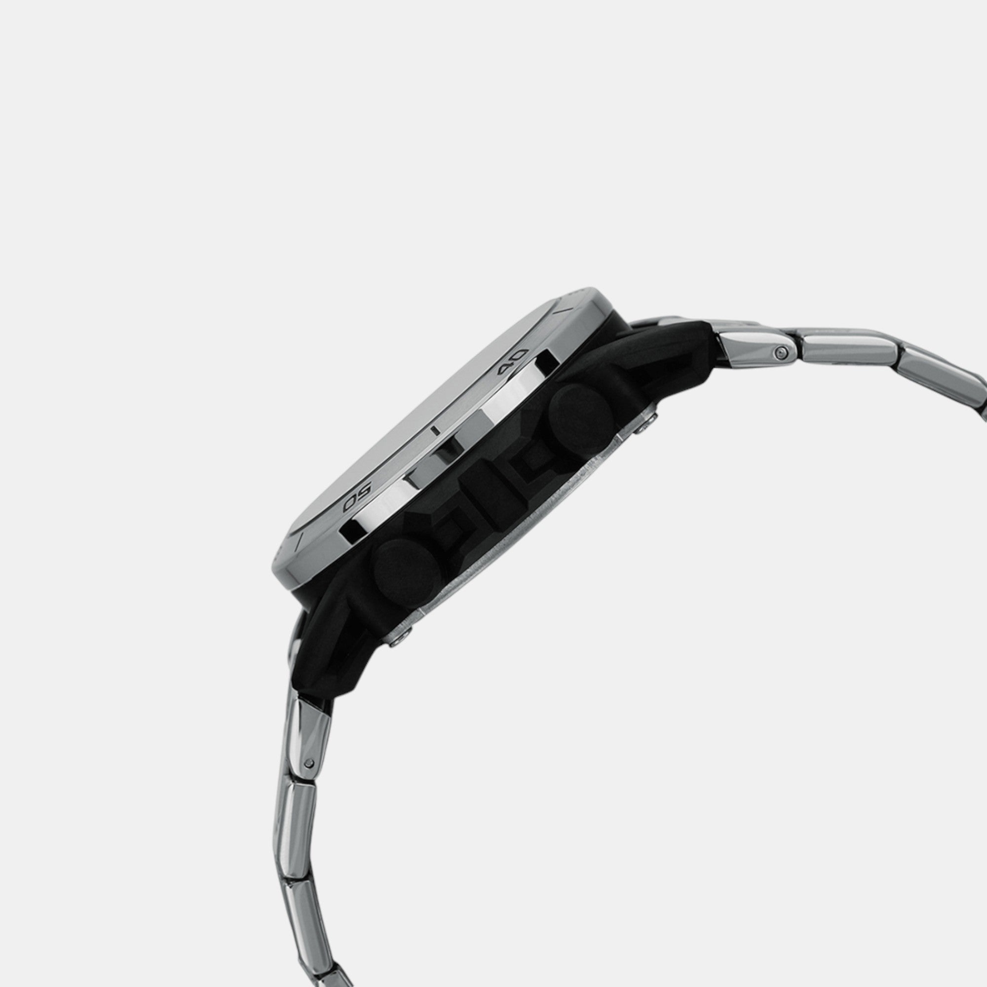 Edifice Men Quartz Silver Dial Chronograph Stainless Steel Watch ED628