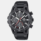 Edifice Men Quartz Black Dial Chronograph Stainless Steel Watch ED629