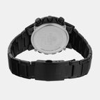 Edifice Men Quartz Black Dial Chronograph Stainless Steel Watch ED629