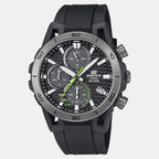 Edifice Men Quartz Black Dial Chronograph Resin Watch ED630